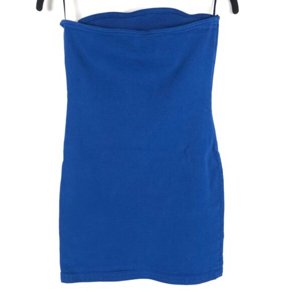 NWT ZARA Blue Bandeau Denim Strapless SEXY Stretch Mini Dress 6929/204 Size XS - Picture 8 of 16